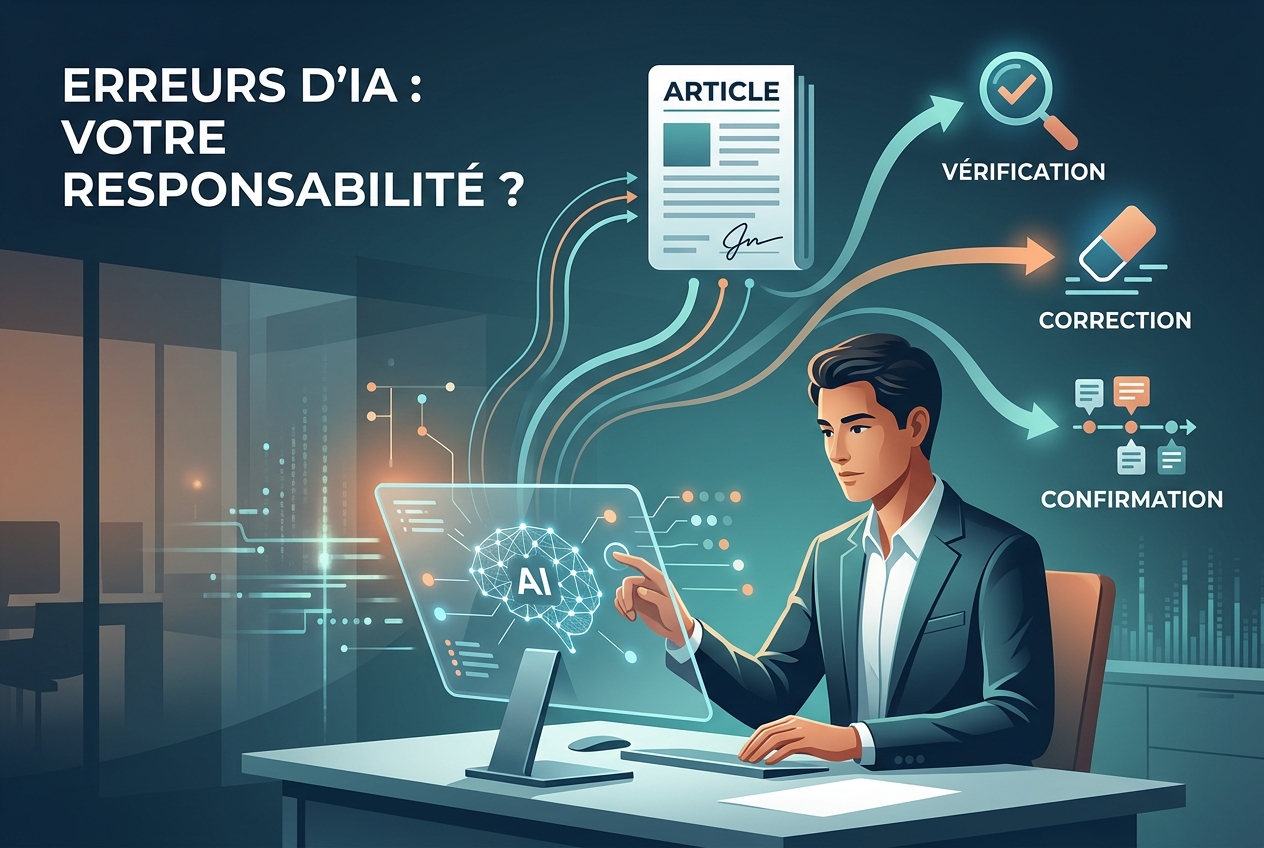 À qui revient la responsabilité des erreurs d’IA lorsque des articles portent votre nom