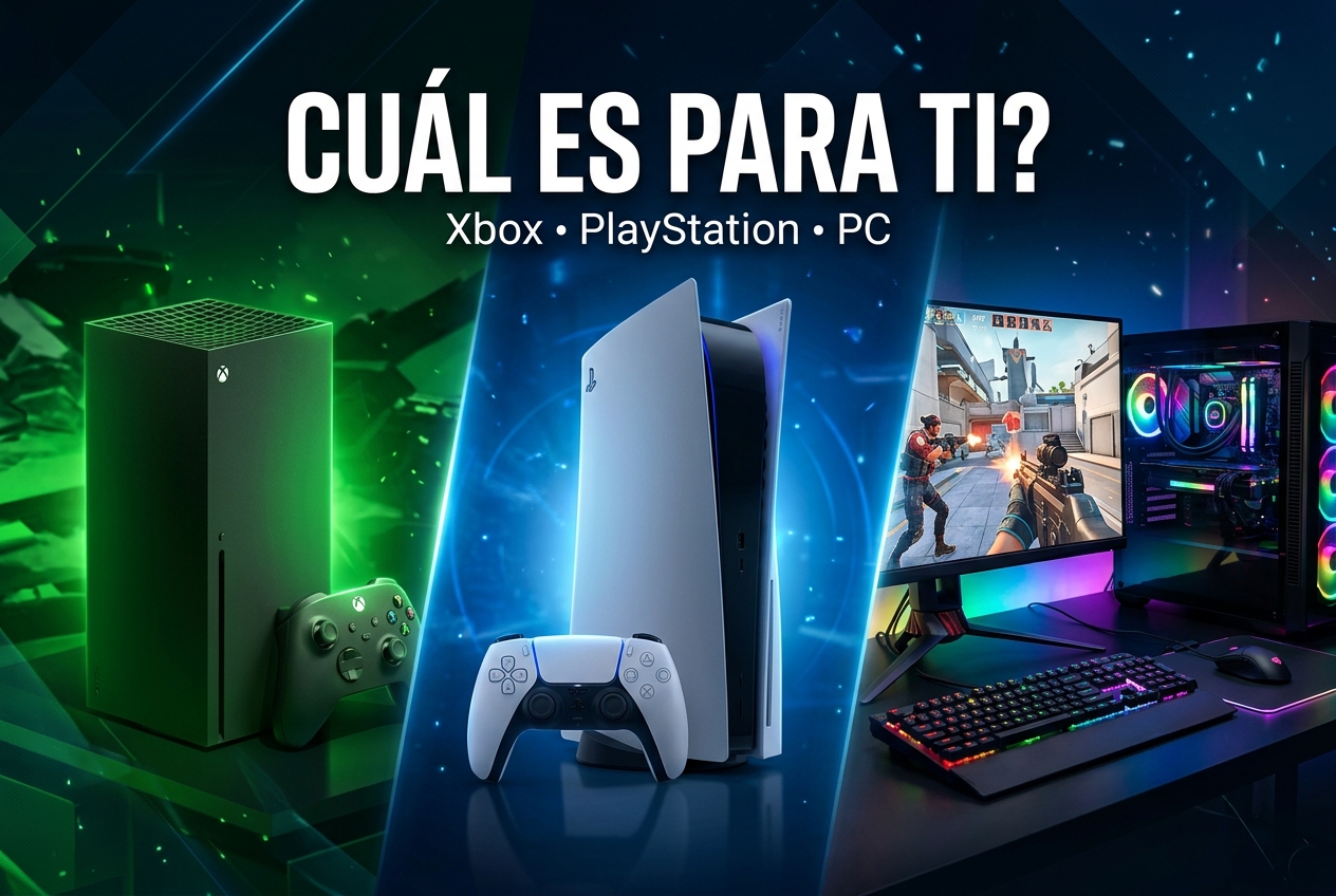 Xbox, PlayStation o PC, ¿Cuál vale la pena para ti?