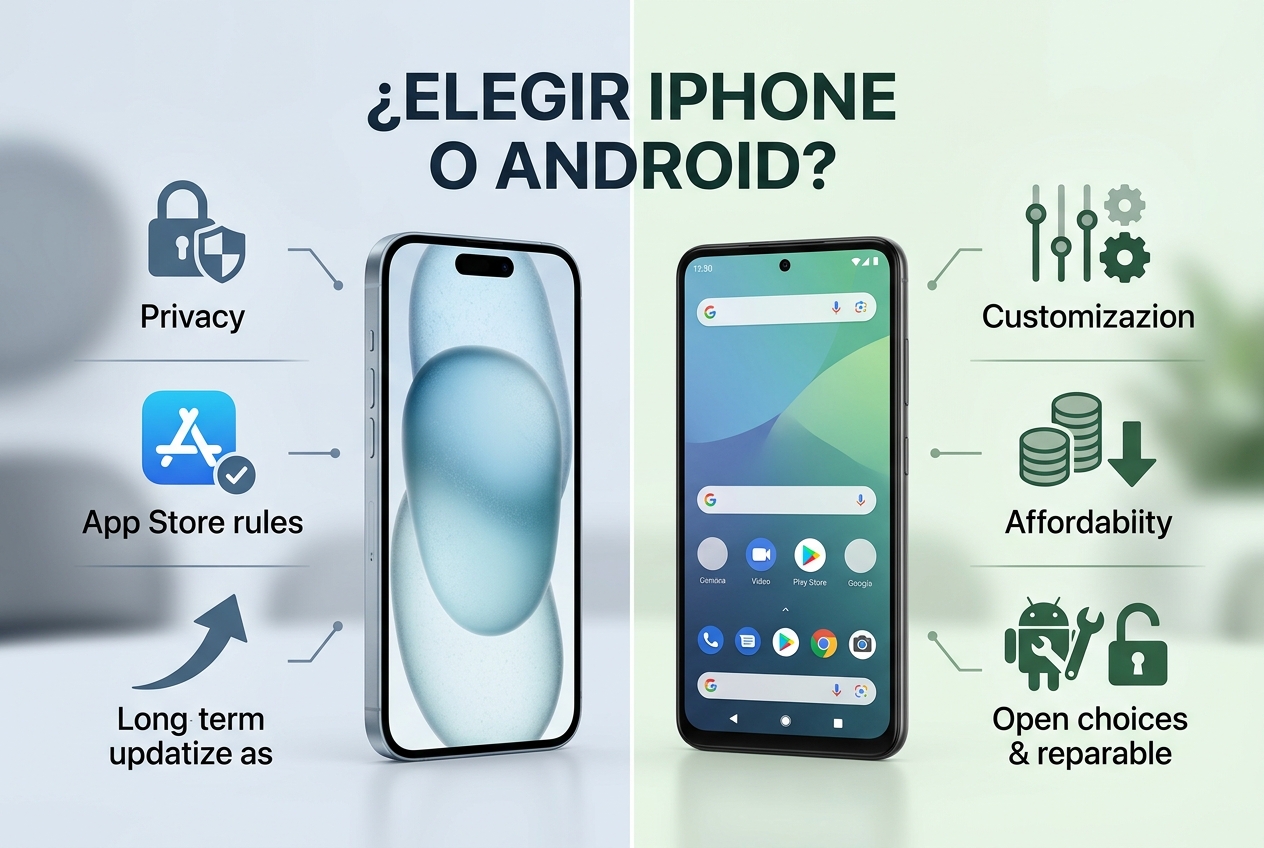 La elección entre iPhone y Android va más allá del aspecto