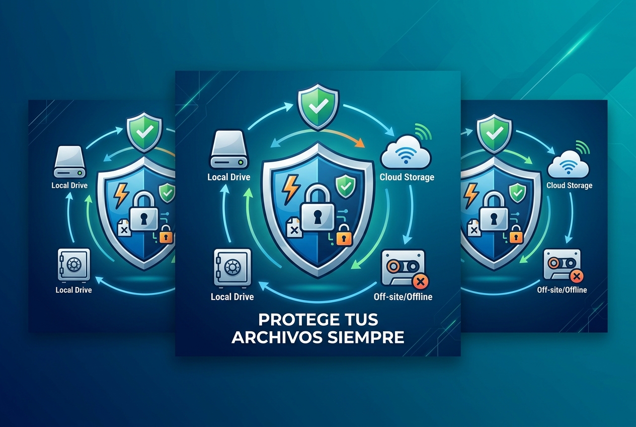 Una sola copia de seguridad no salvará tus archivos