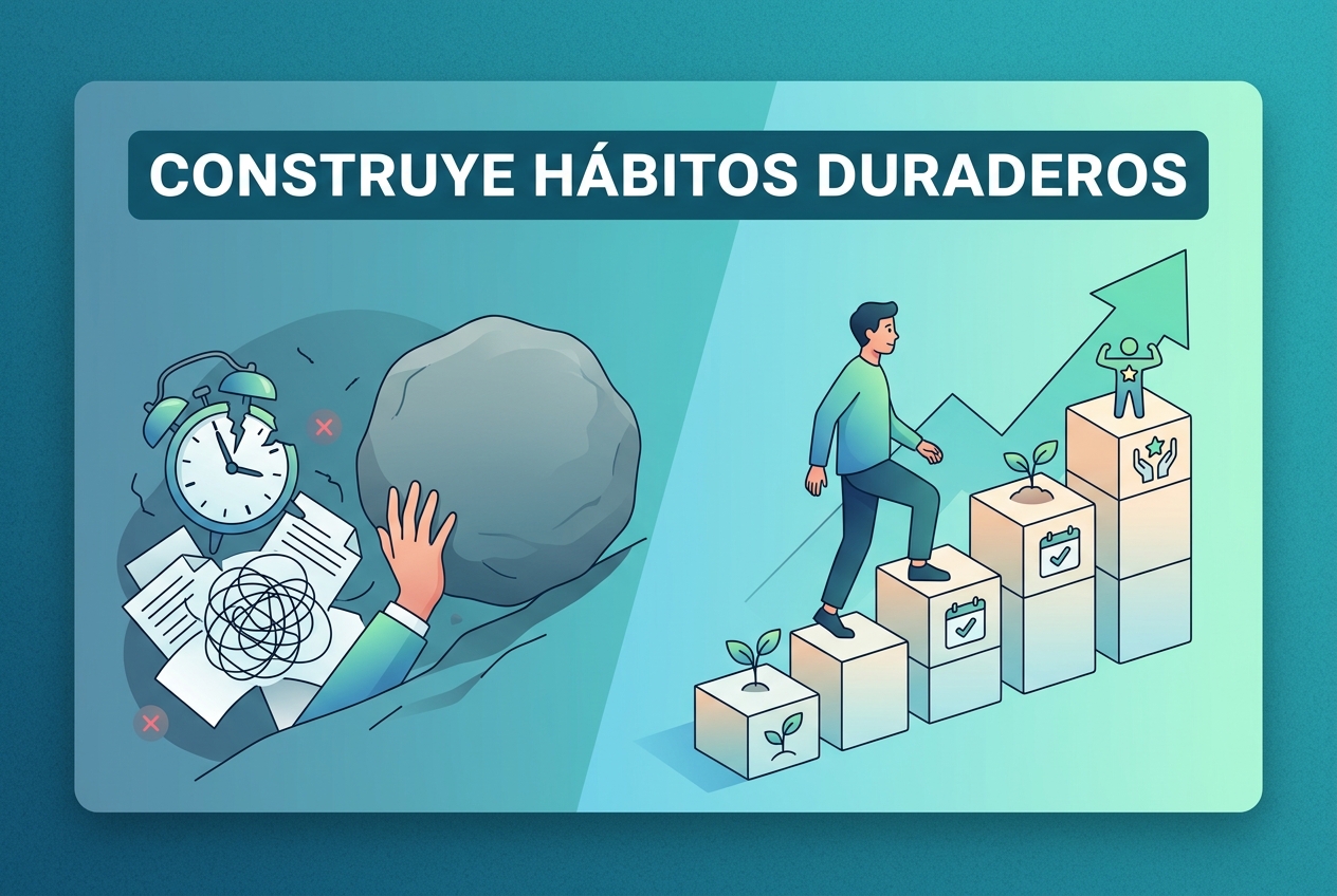 Por qué fallan la mayoría de los hábitos y cómo construir hábitos duraderos