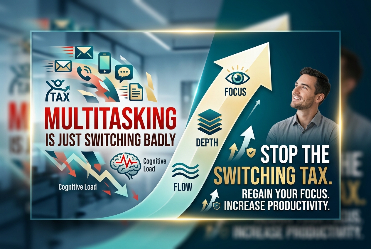 Multitasking Is Just Switching Badly and Paying for It