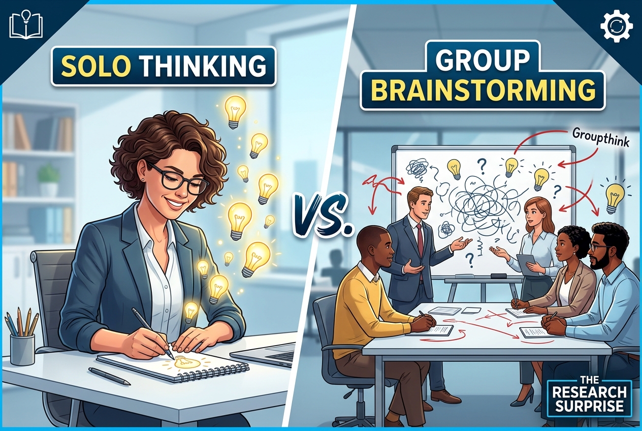 Working Alone May Beat Group Brainstorming for Ideas