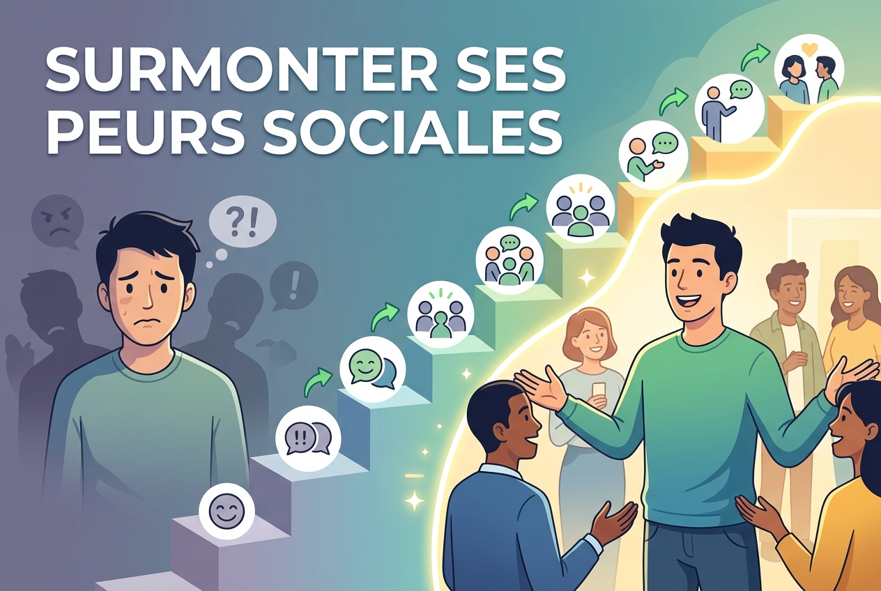 Affronter ses peurs sociales pas à pas vaut mieux que les éviter