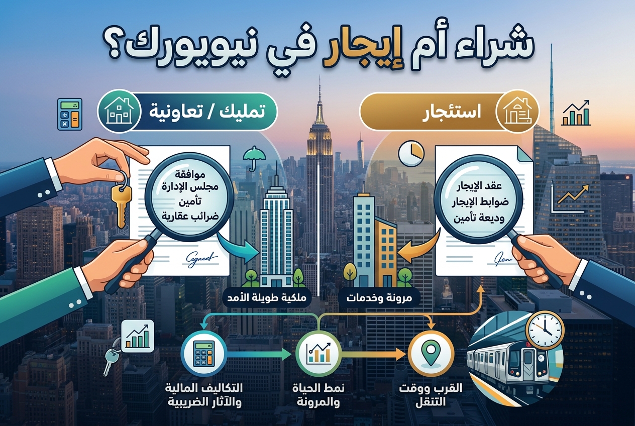 هل يجب أن تشتري أم تستأجر في مدينة نيويورك، وما الفرق الحقيقي؟