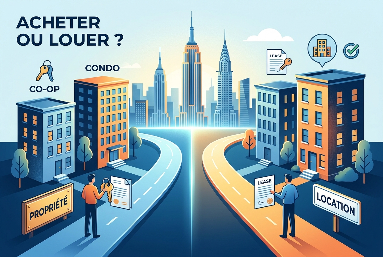 Faut-il acheter ou louer à New York, et quelle est la vraie différence ?