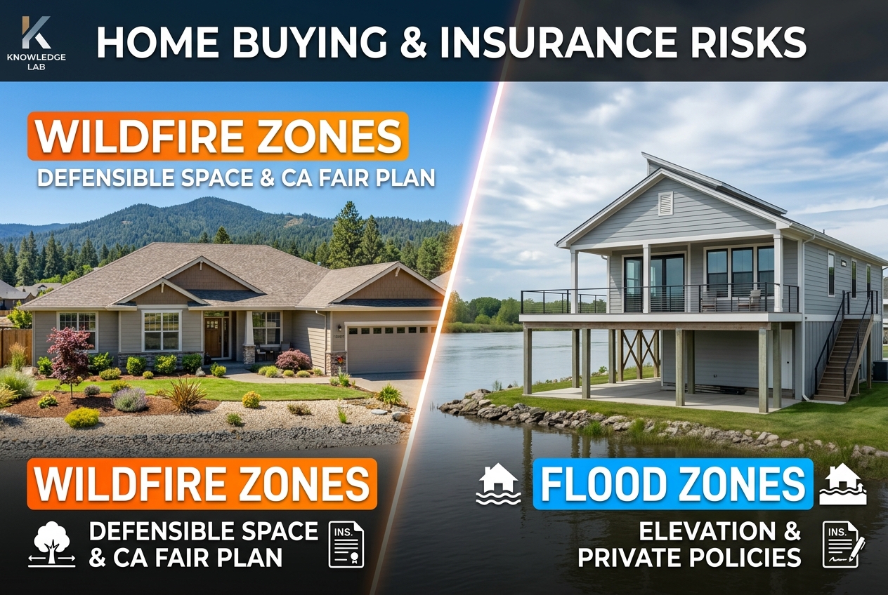 When Insurance Disappears, What Does Buying a Home in Fire or Flood Zones Really Require