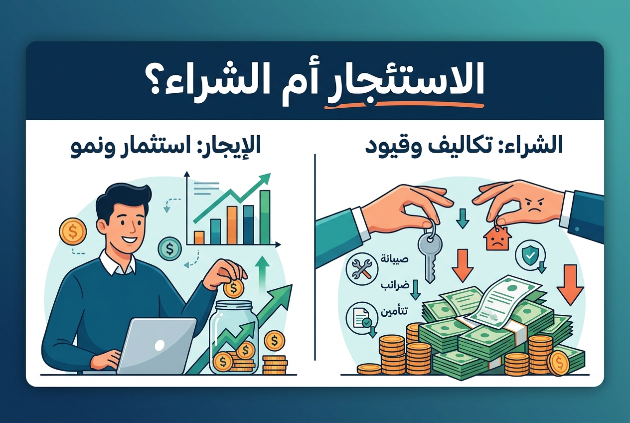 غالبًا ما يوفر الإيجار مالًا أكثر من شراء منزل