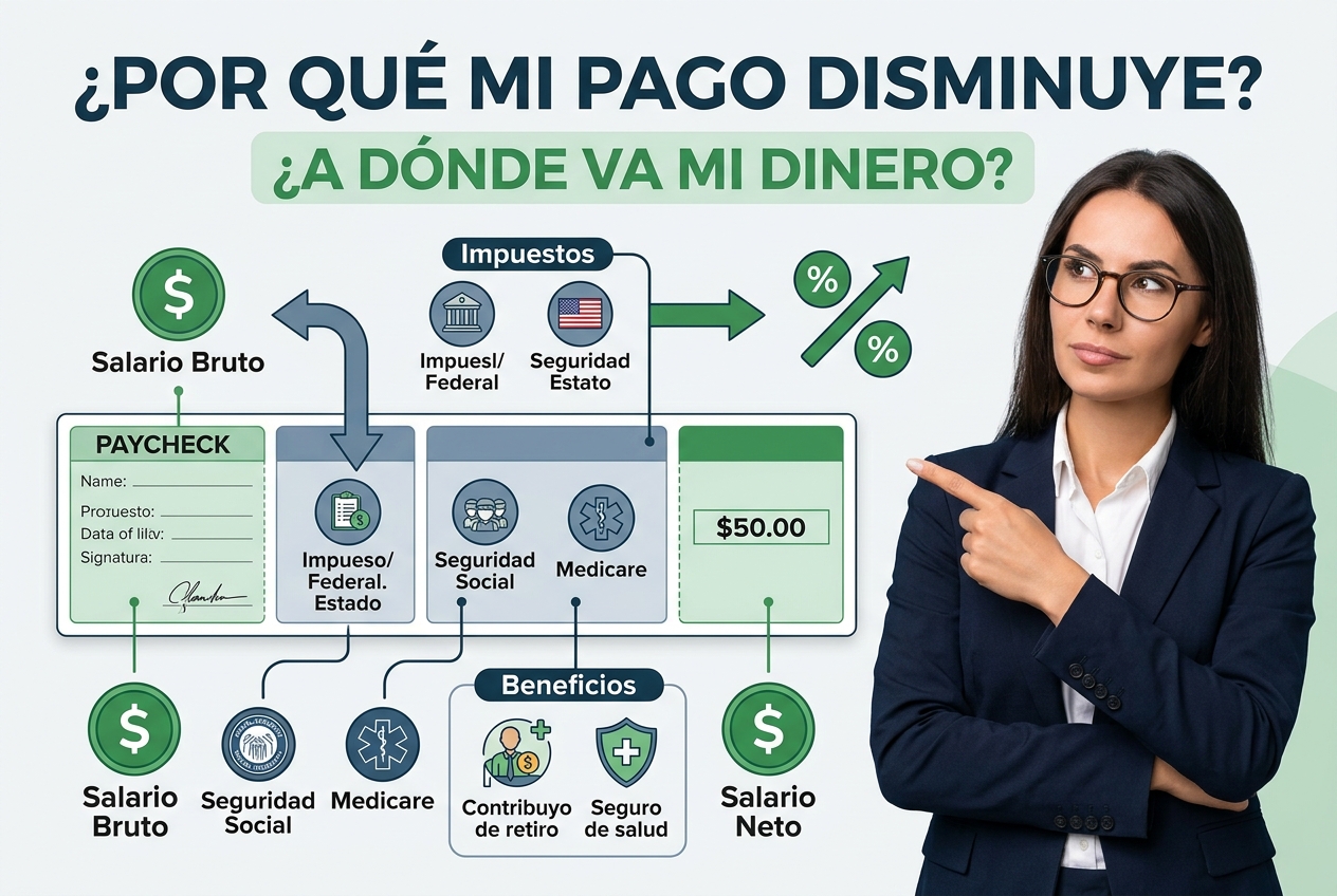 Por qué tu cheque de pago parece más pequeño de lo que esperas
