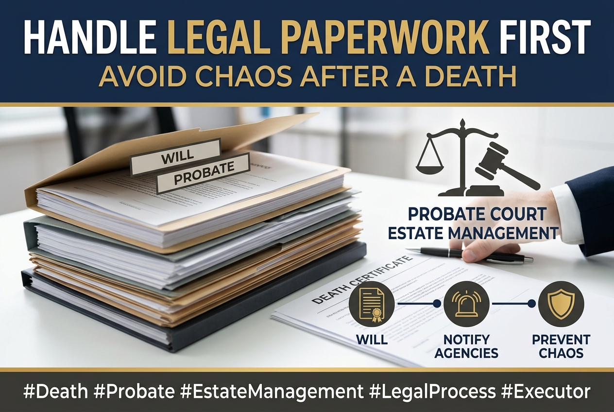 Handle Legal Paperwork First to Avoid Chaos After a Death