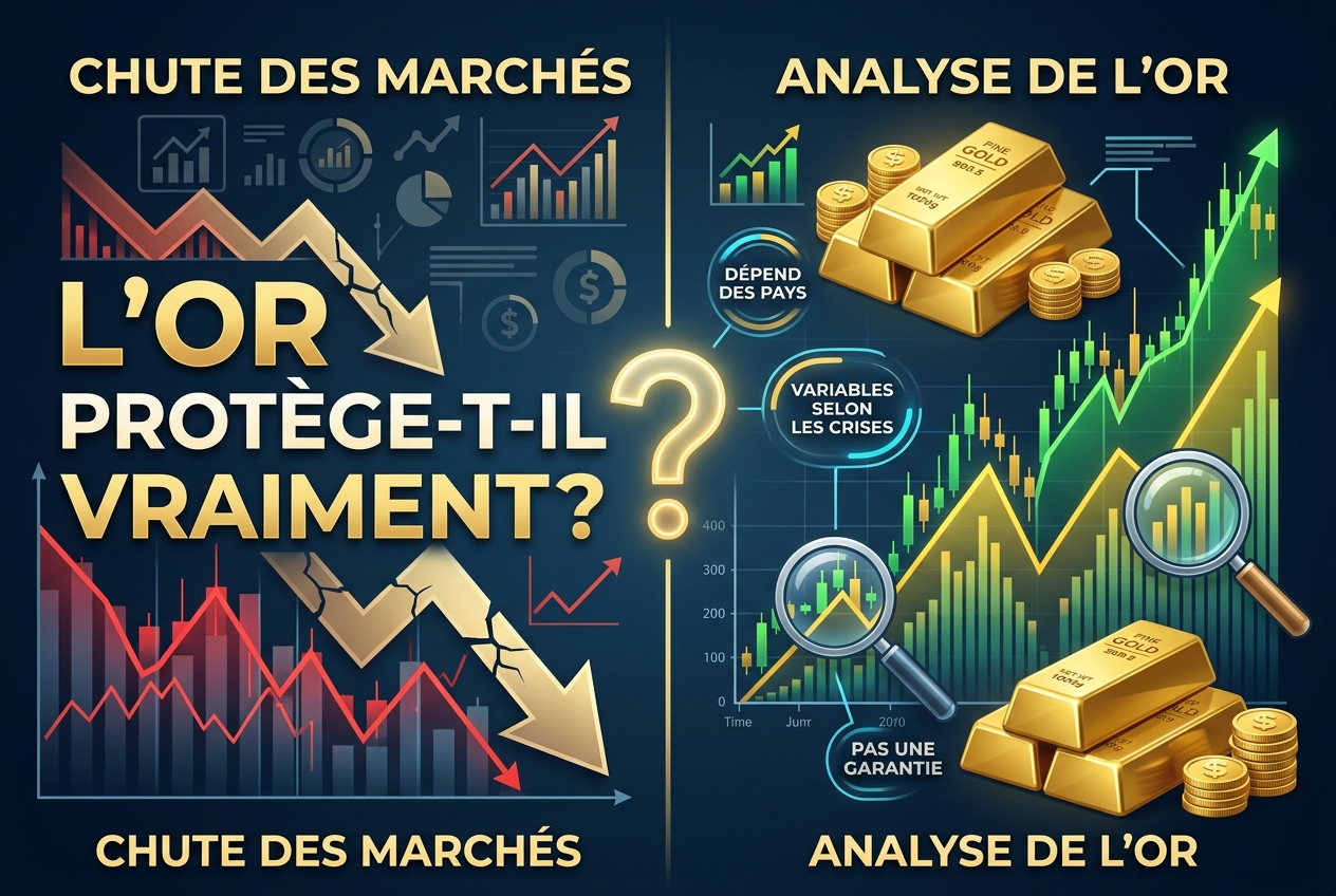 L'or ne vous protégera peut-être pas lors d'un krach boursier