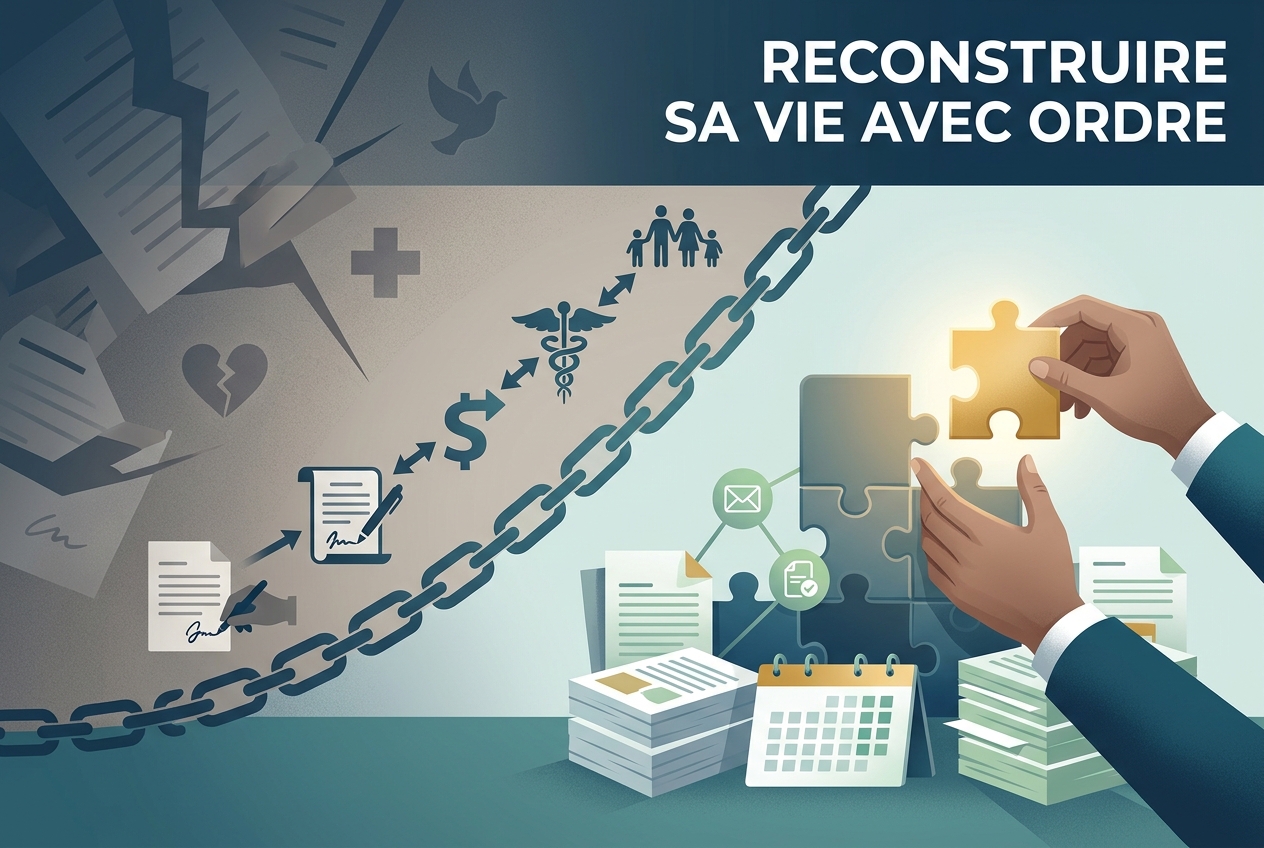 Quand la vie bascule, les papiers que vous avez sautés se font attendre