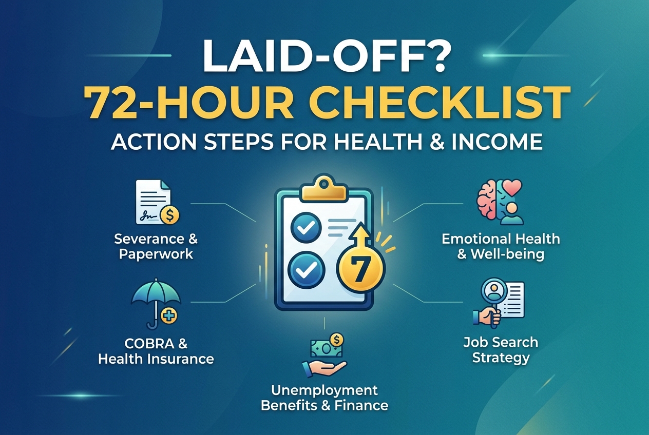 The Laid-Off Worker's 72-Hour Checklist for Health and Income
