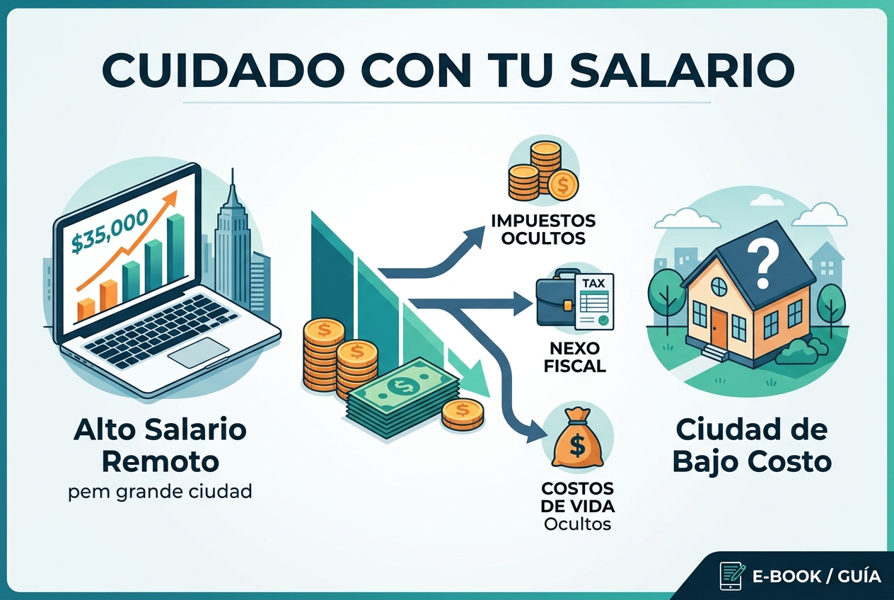 Por qué un gran salario remoto puede reducirse en una ciudad de bajo costo