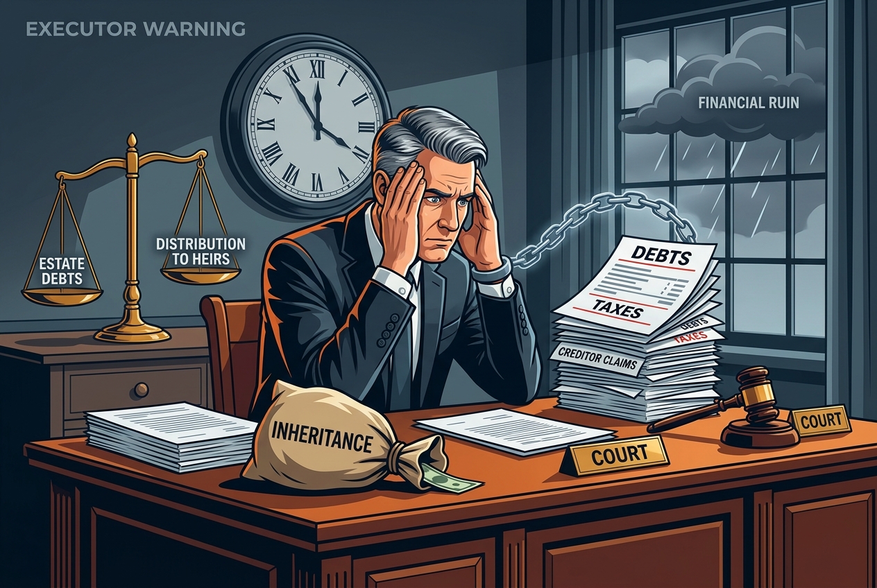 Executors Must Pay Debts First or Risk Personal Financial Ruin