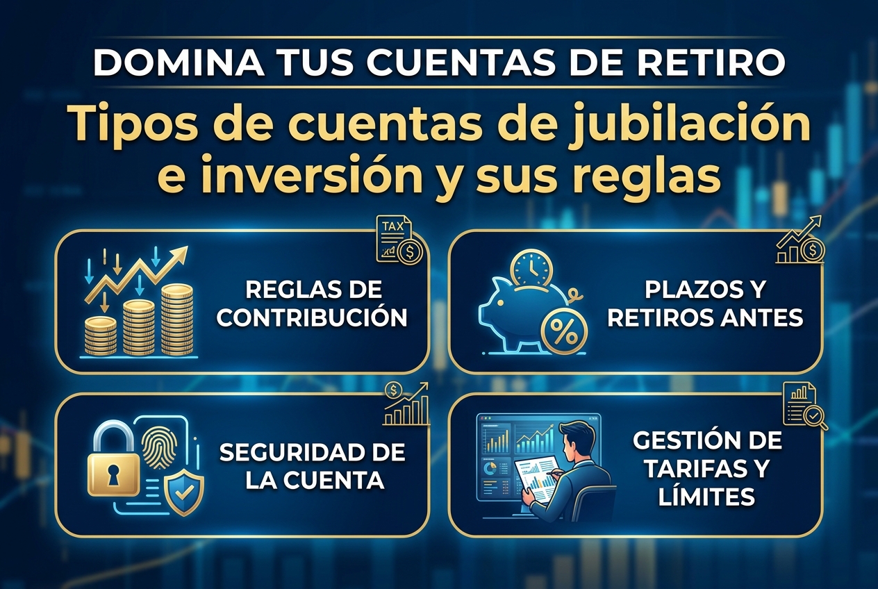Tipos de cuentas de jubilación e inversión y sus reglas