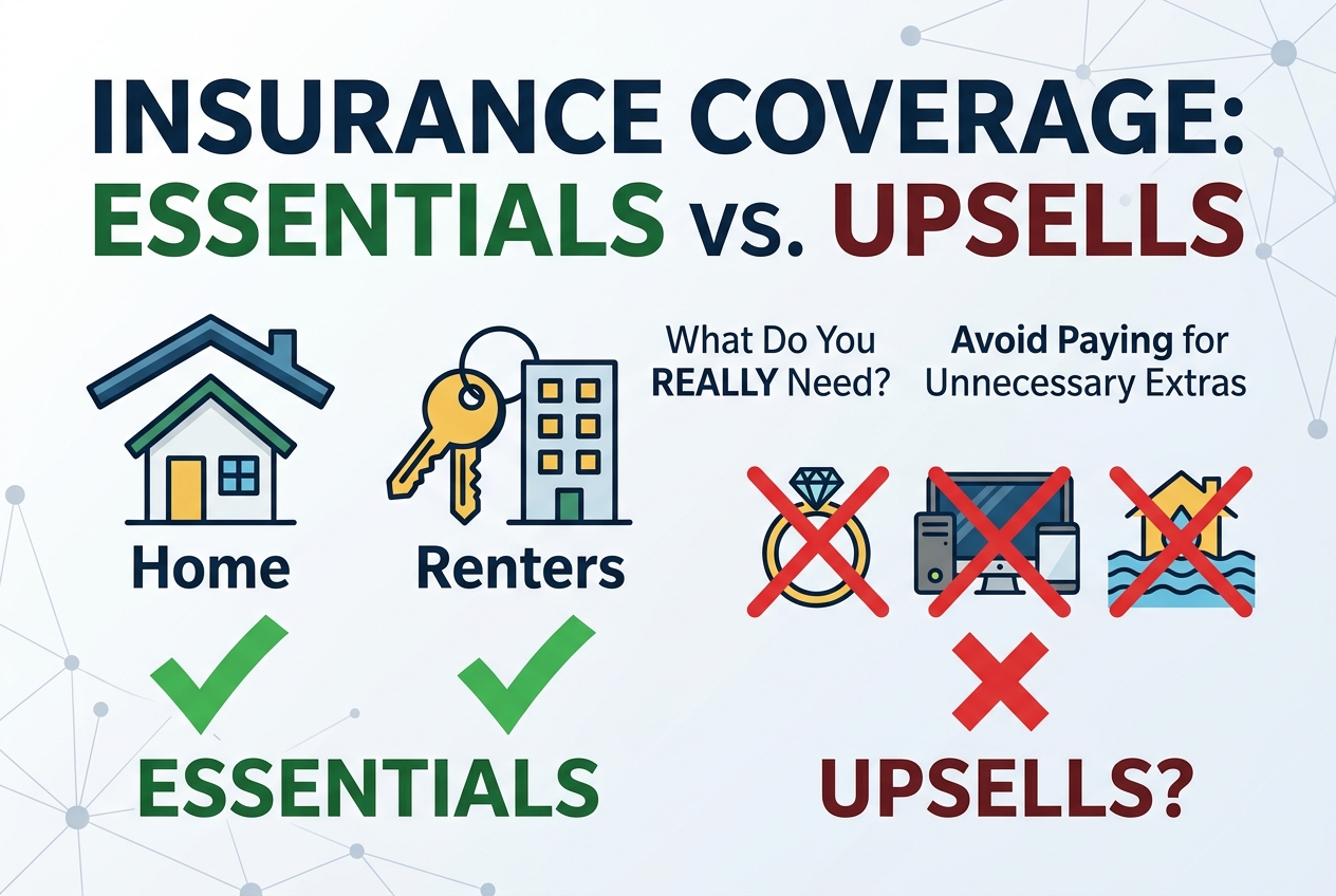 What Home and Renters Insurance Coverages Do You Really Need and When Is It Just an Upsell