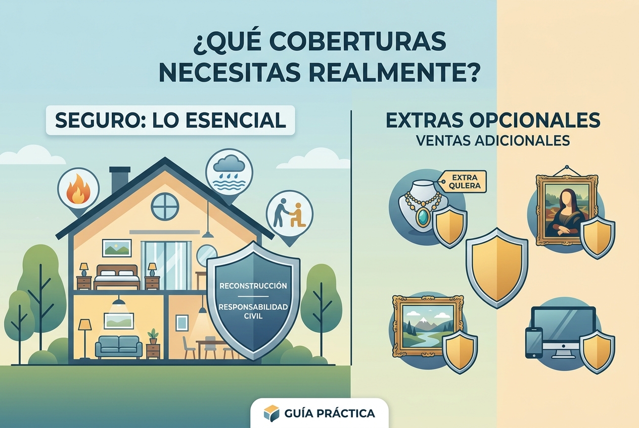 Qué coberturas de seguro de hogar y de inquilinos realmente necesitas y cuándo solo es una venta adicional