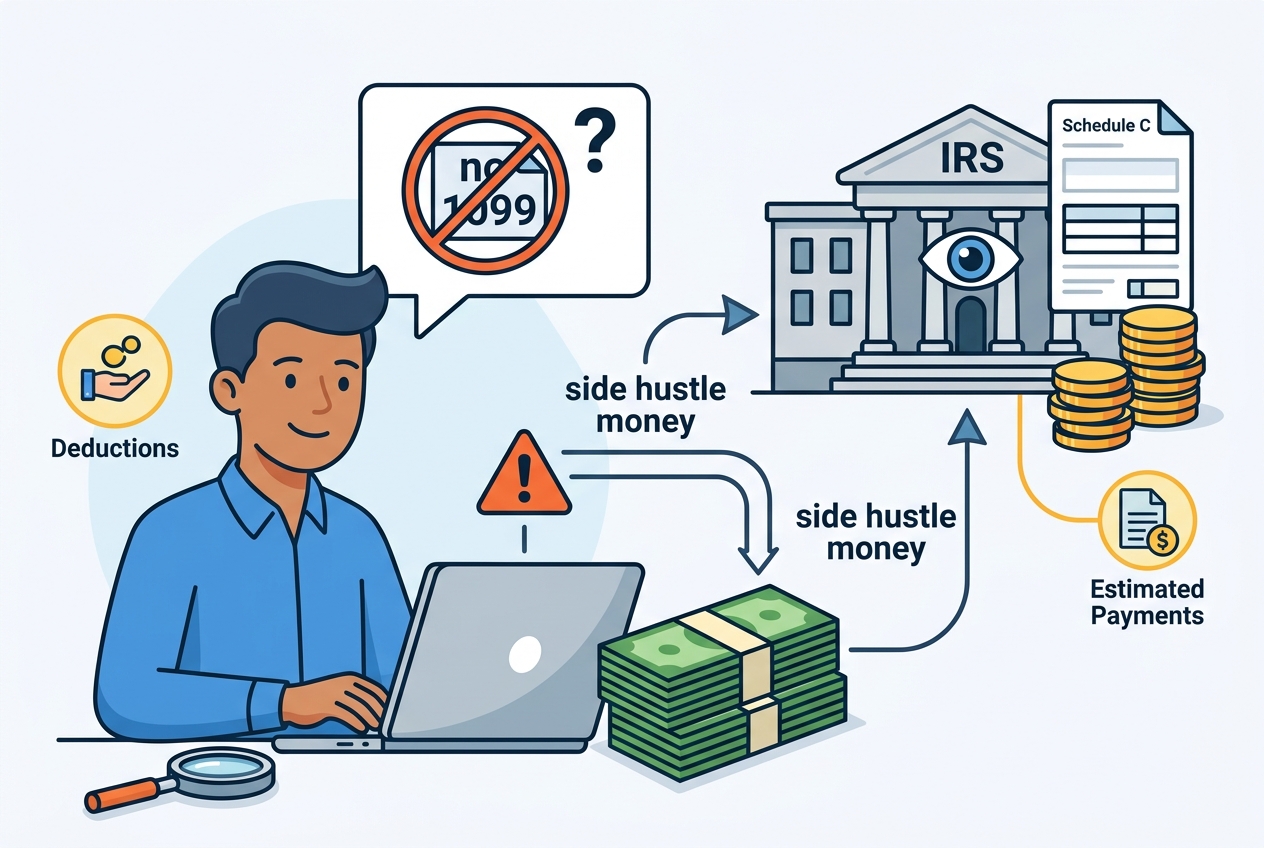 The IRS Sees Your Side Hustle Income, Even Without a 1099
