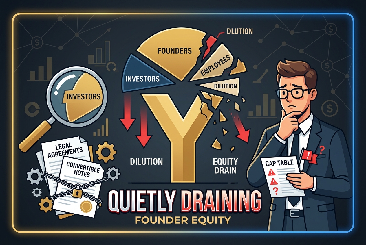 Cap Table Mistakes That Quietly Drain Founder Equity