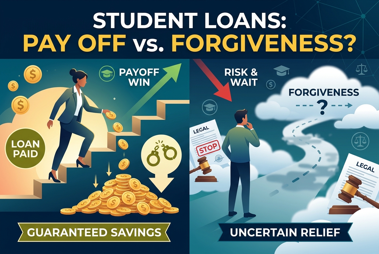When Paying Off Student Loans Beats Betting on Forgiveness