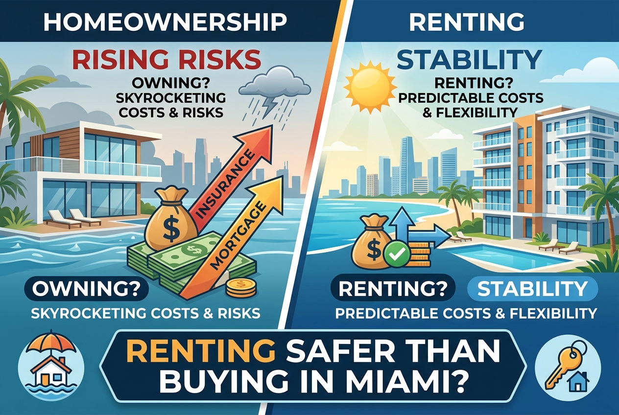Rising Insurance and Climate Risks Make Renting Safer Than Buying in Miami