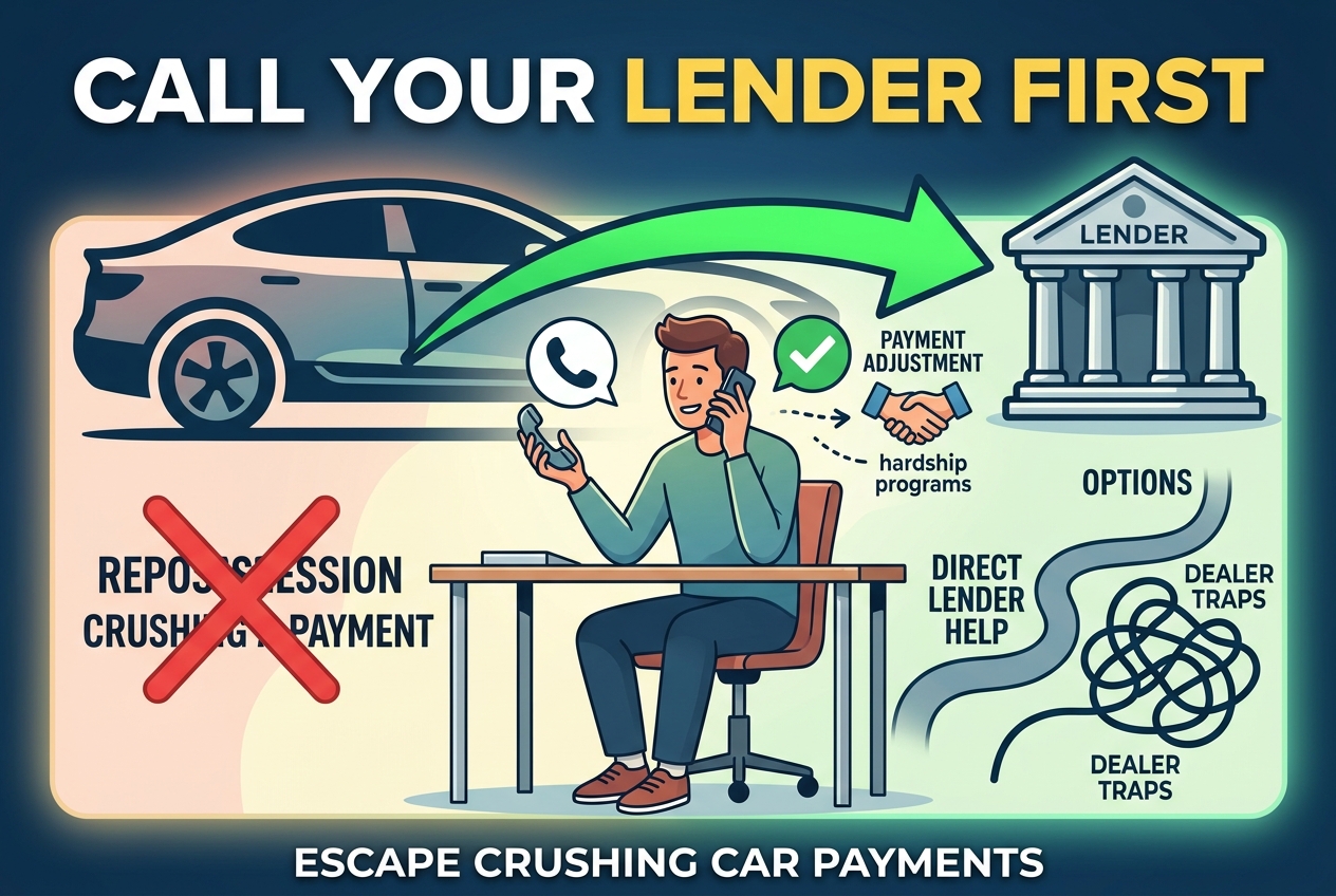 Call Your Lender First to Escape a Crushing Car Payment