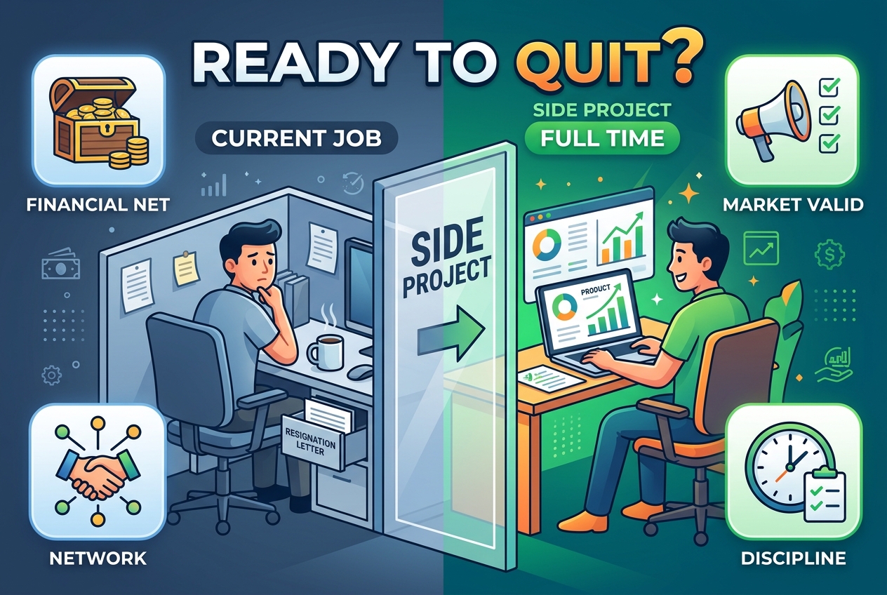 When Is the Side Project Ready for Your Resignation?