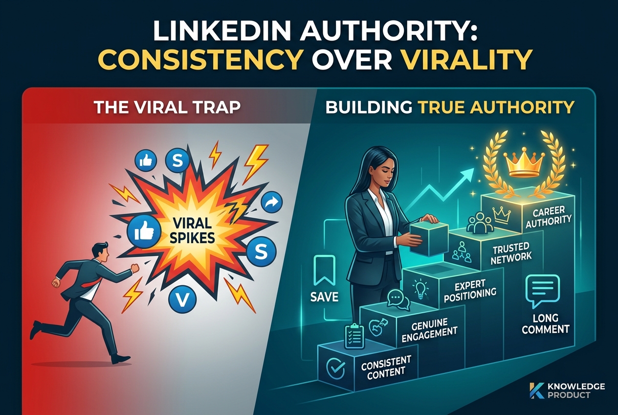 Consistent, Genuine LinkedIn Content Builds Career Authority, Not Viral Posts