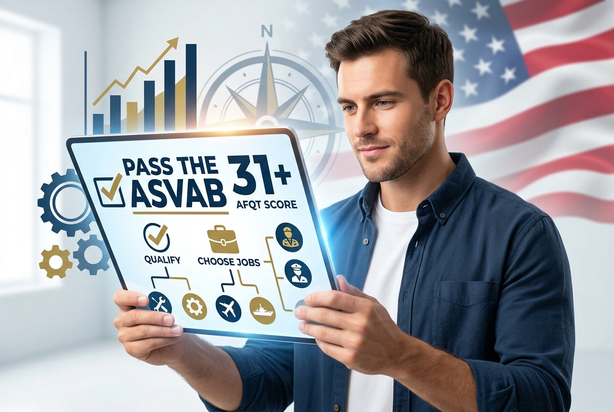 Pass the ASVAB Test to Qualify and Choose Military Jobs