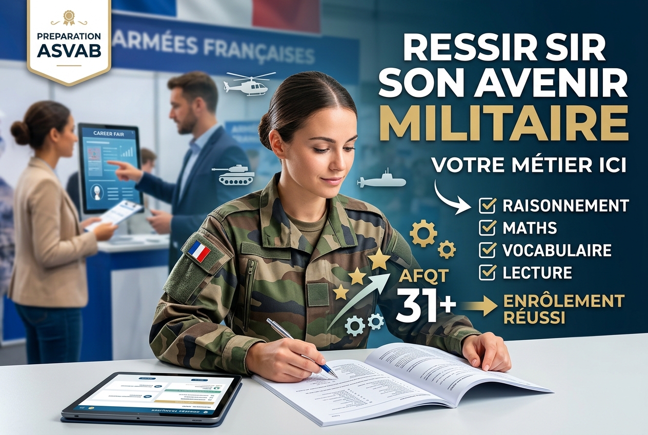 Réussir le test ASVAB pour se qualifier et choisir un métier militaire