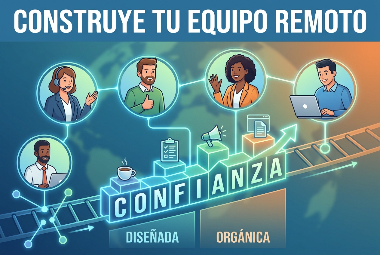 Los equipos remotos no se deslizan hacia la confianza, la construyen