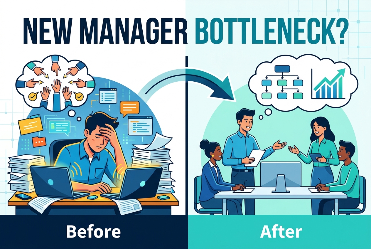 Why New Managers Can't Let Go of the Work