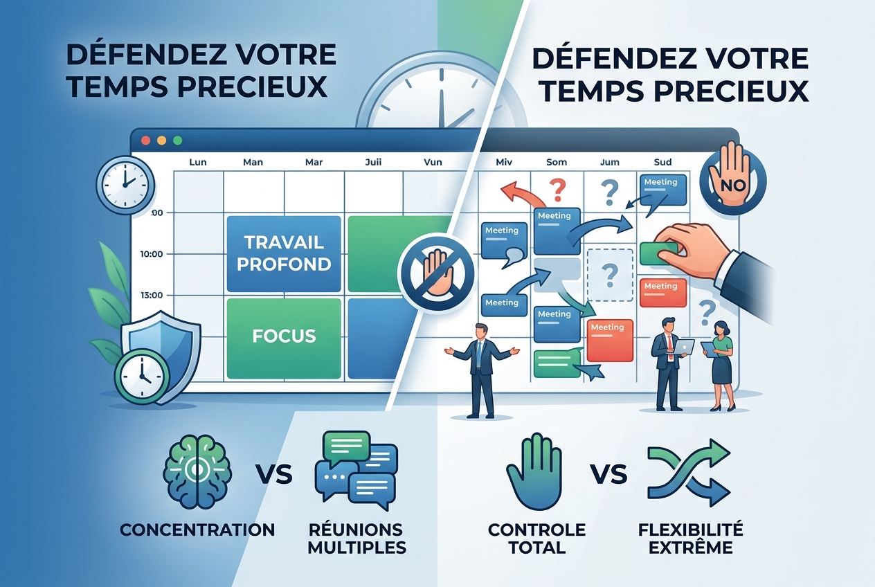 Votre calendrier se fait voler une heure à la fois