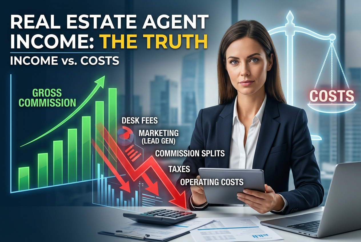 Ce que personne ne vous dit sur les revenus et les coûts des agents immobiliers