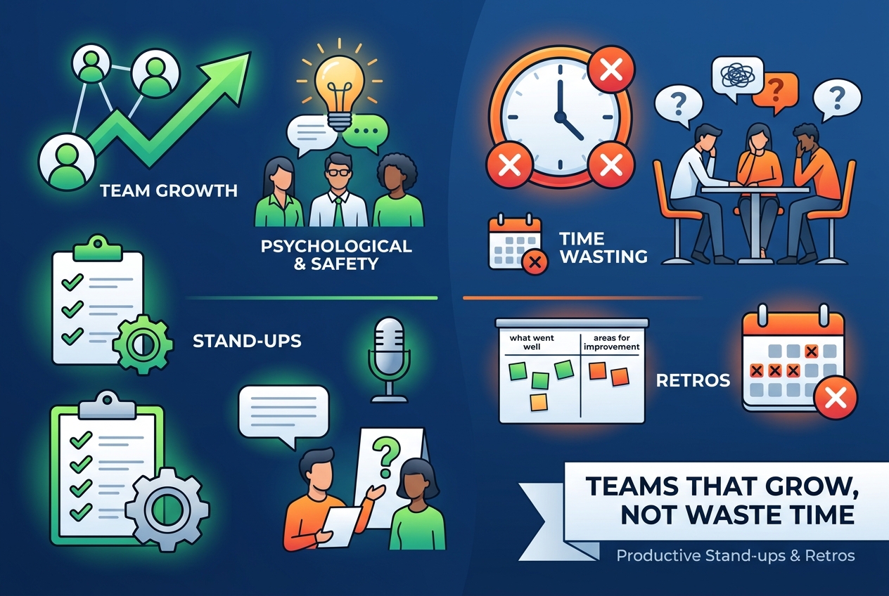 Stand-Ups and Retros That Grow Teams, Not Waste Time