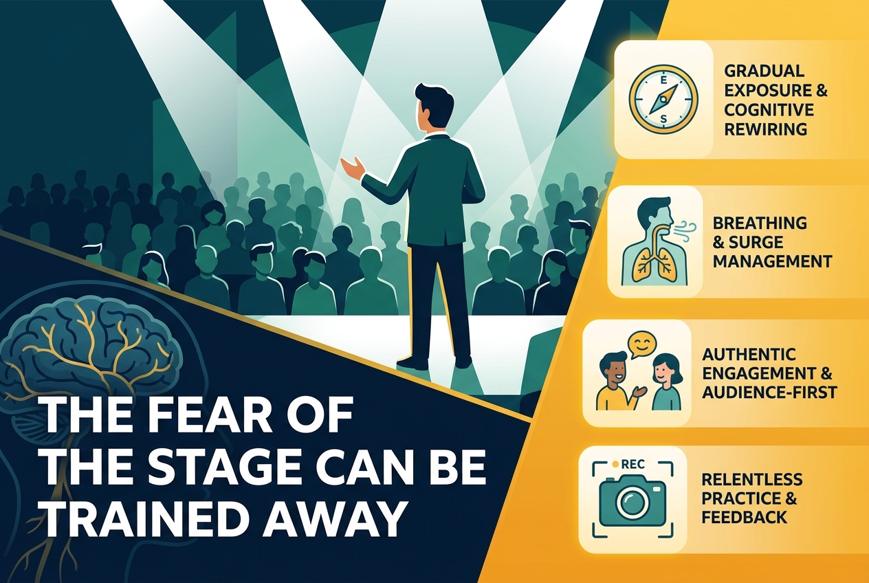 The Fear of the Stage Can Be Trained Away